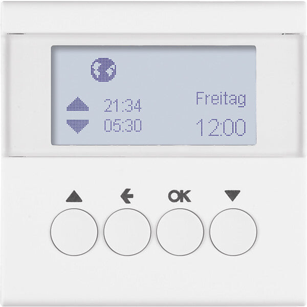 Hager/Berk Jalousie-Schaltuhr polarweiß matt 85741188